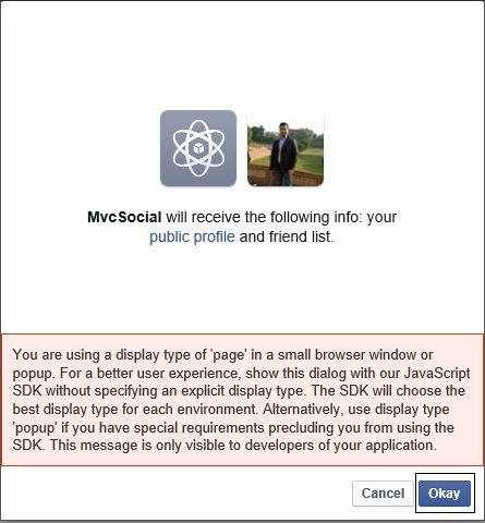 Authenticating Fb App